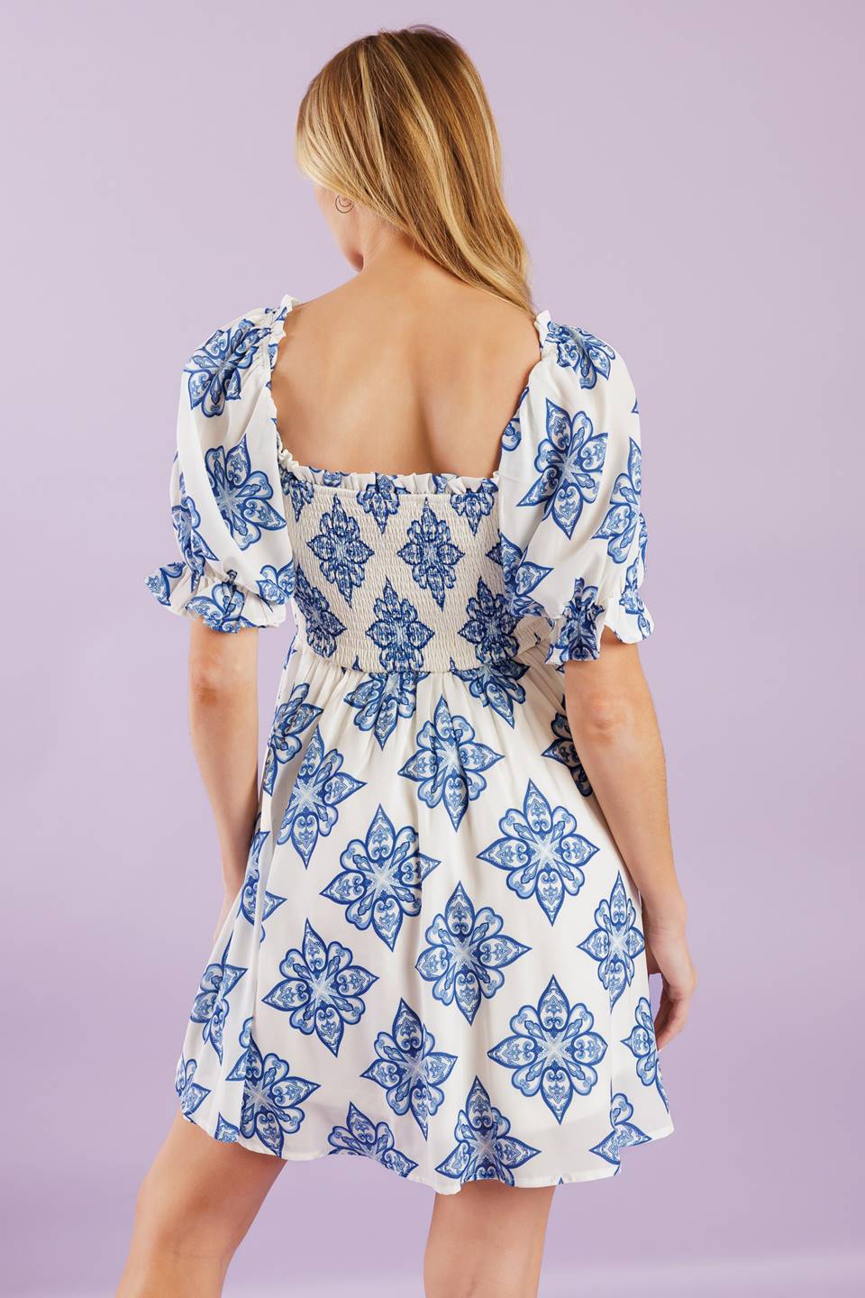 THROUGH THE GARDEN WOVEN MINI DRESS Flying Tomato